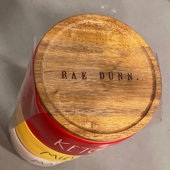 RAE DUNN ceramic condiments stackable for Ketchup, Mayonnaise, and Mustards!!! - Picture 4 of 7